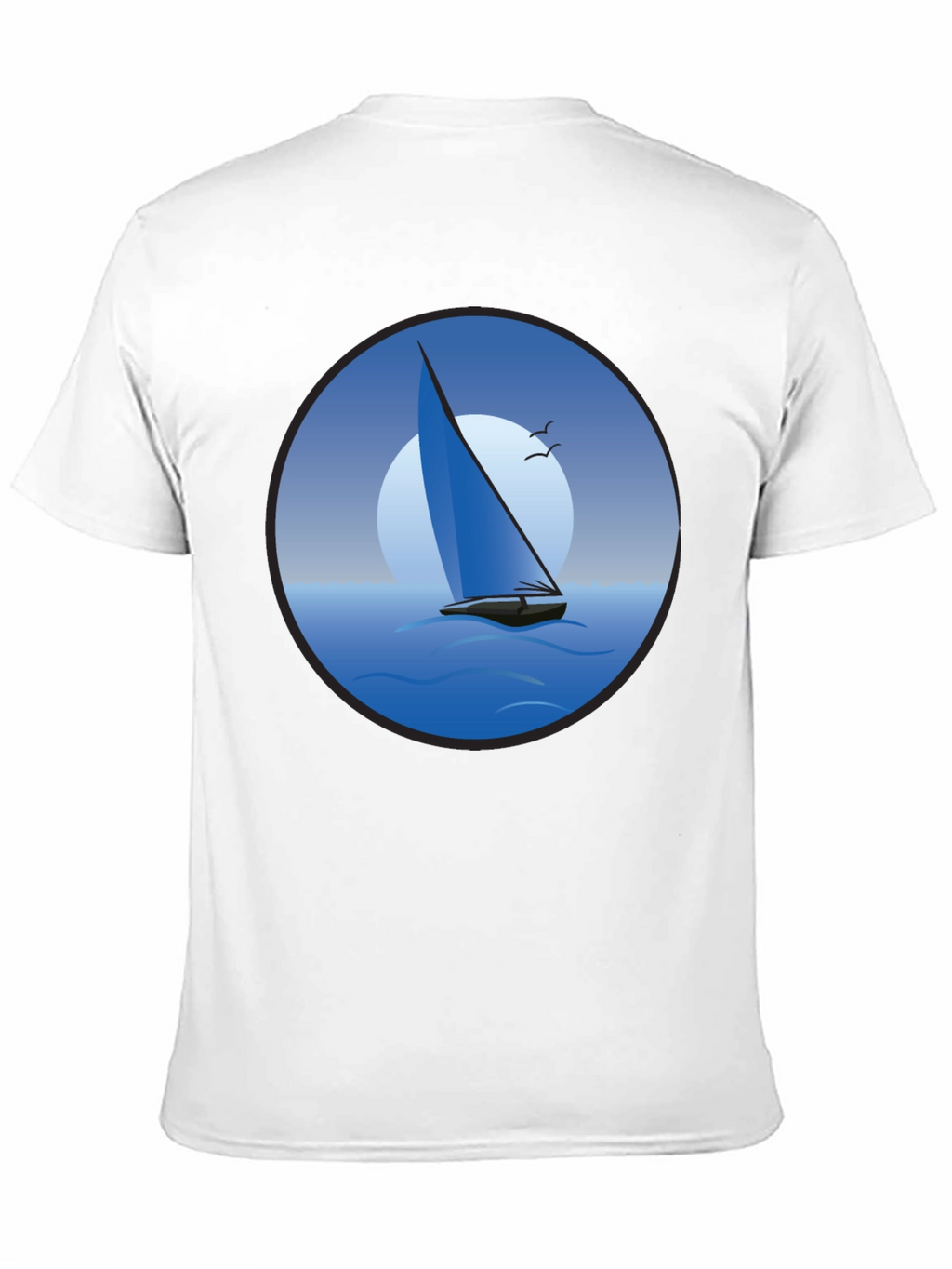 Sailboat Graphic Black T-Shirt