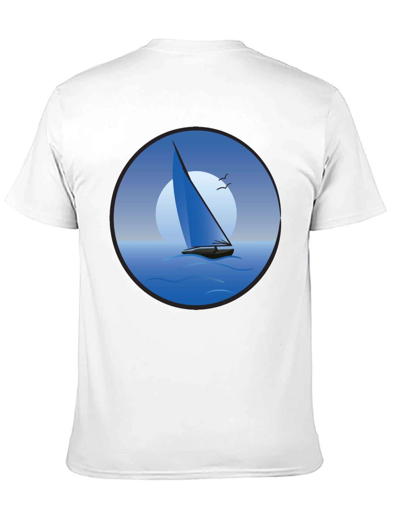 Sailboat Graphic Black T-Shirt