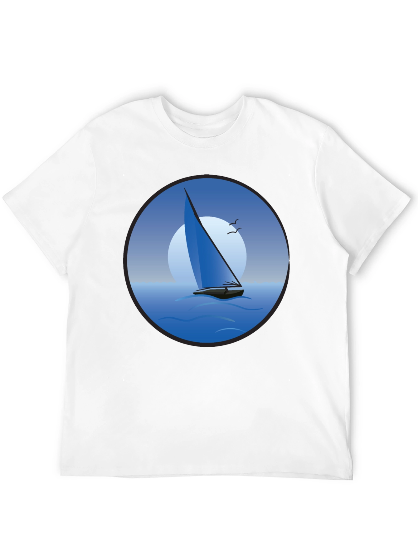Sailboat Graphic Black T-Shirt