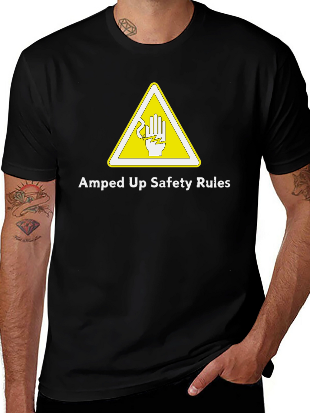 Amped Up Safety Rules Graphic Tee