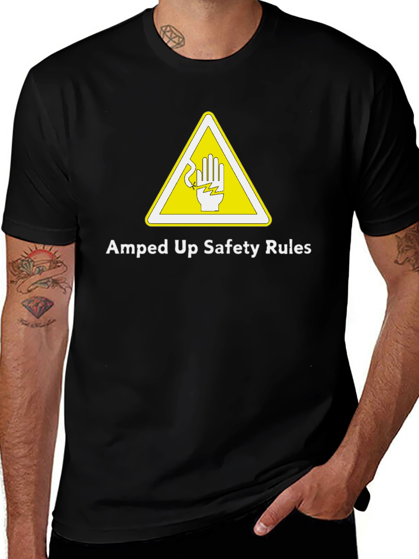 Amped Up Safety Rules Graphic Tee