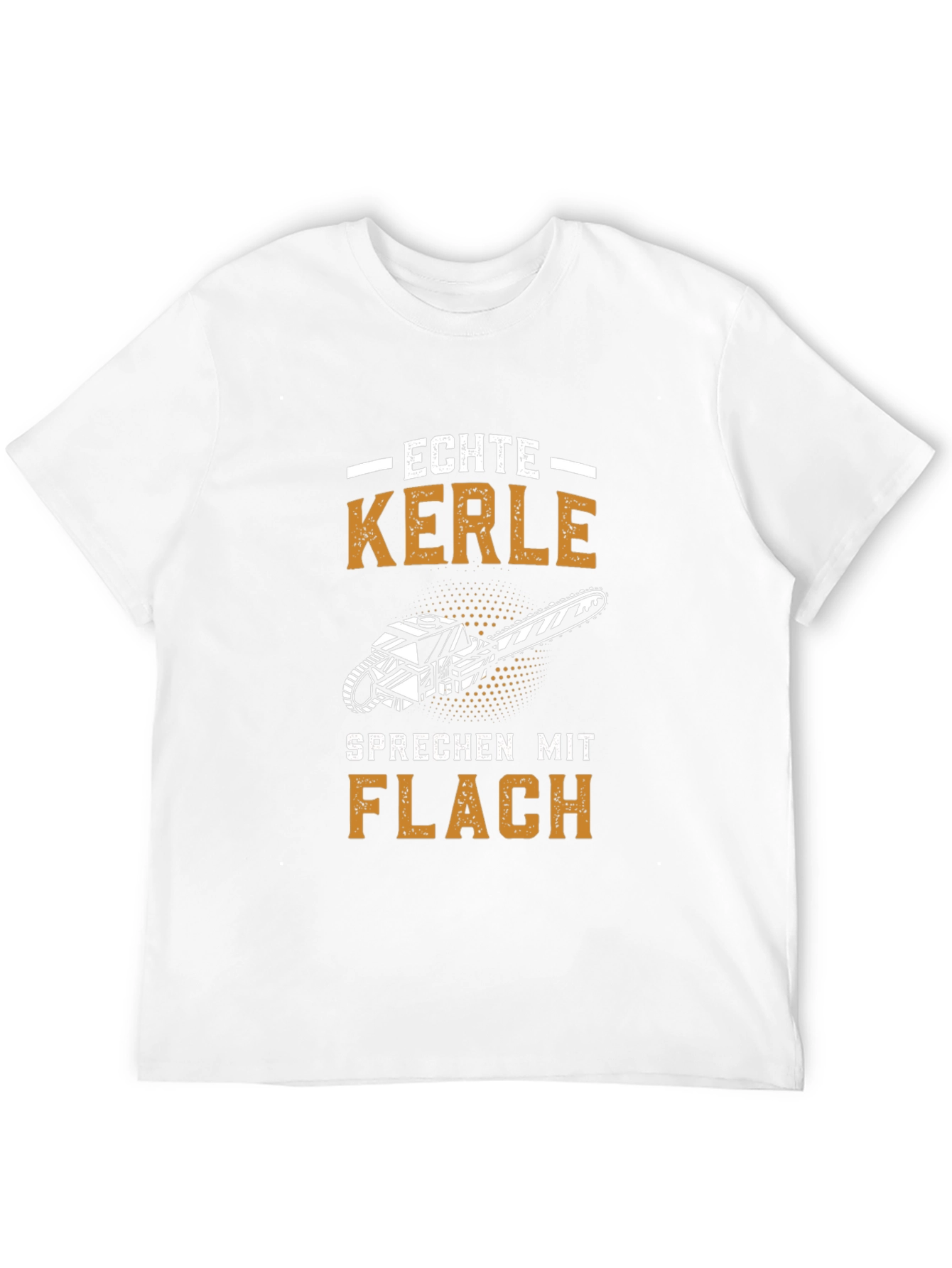 Echte Kerle T-Shirt | Chainsaw Graphic Tee | Mens Black Cotton Shirt