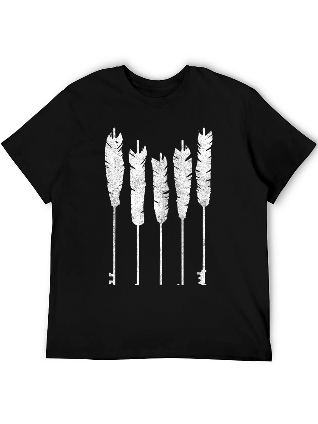 Feather & Key Graphic T-Shirt