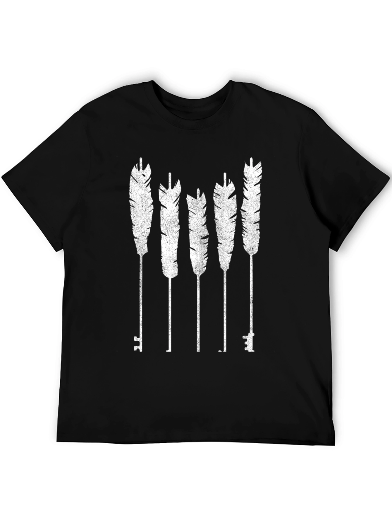 Feather & Key Graphic T-Shirt