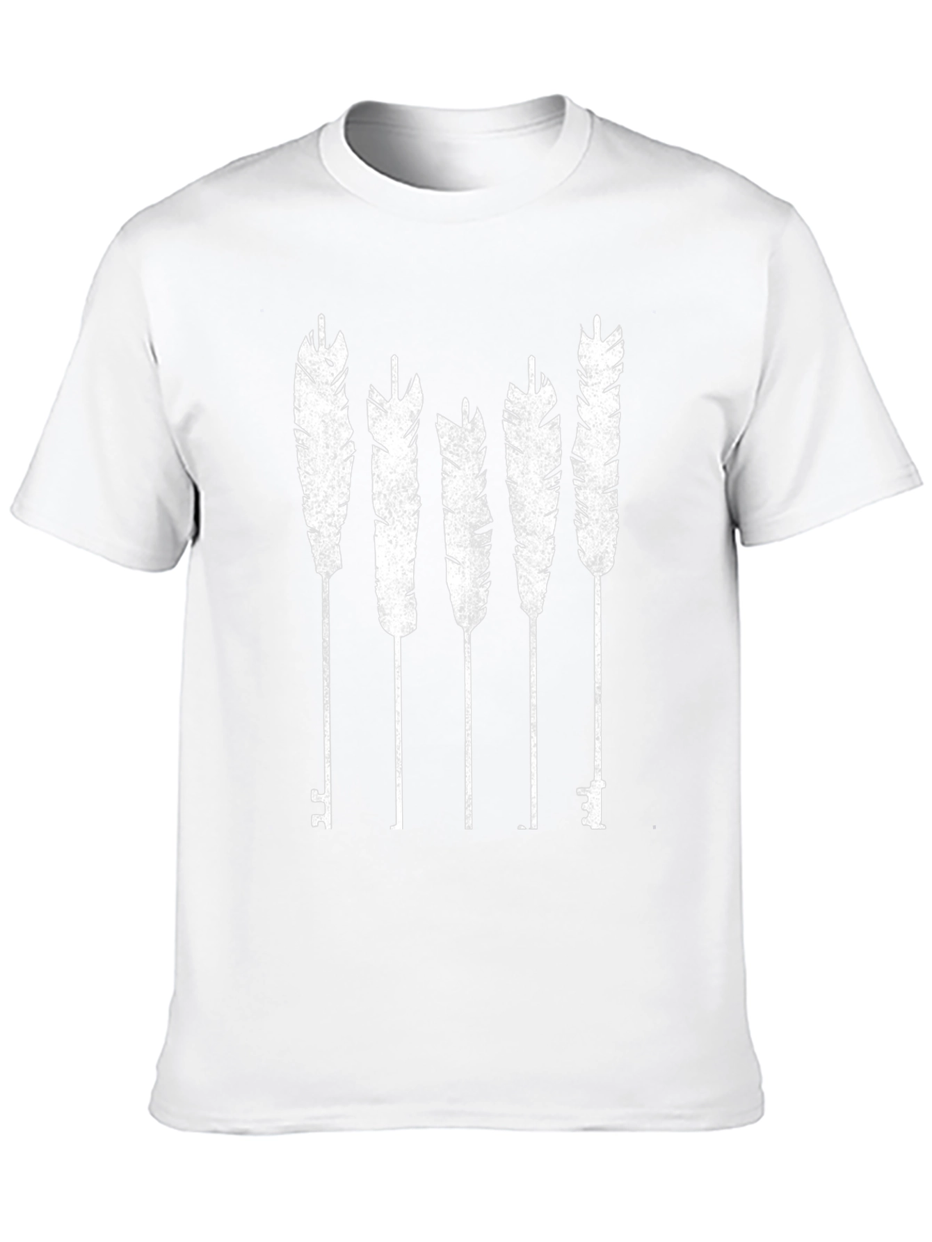 Feather & Key Graphic T-Shirt