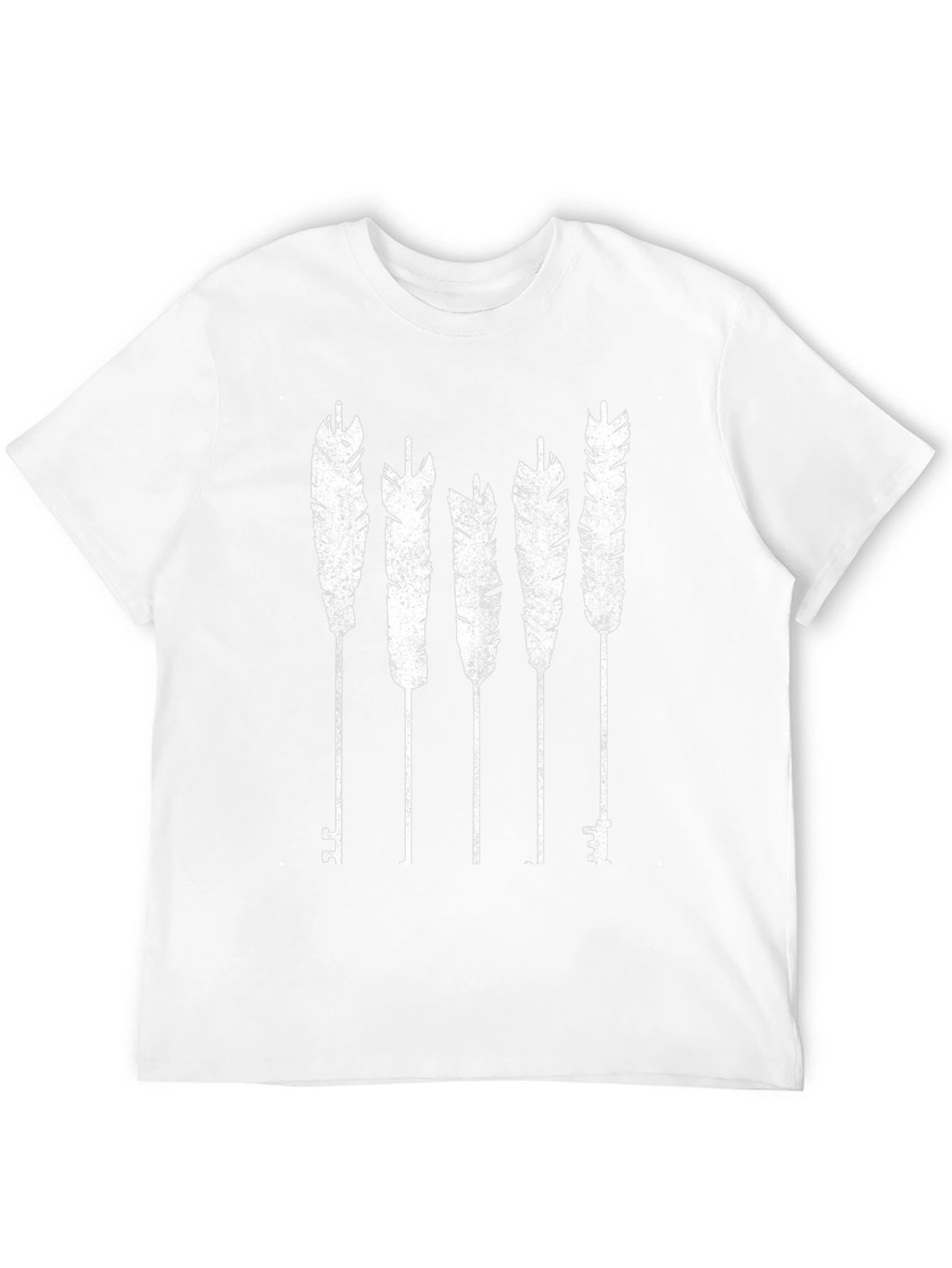 Feather & Key Graphic T-Shirt
