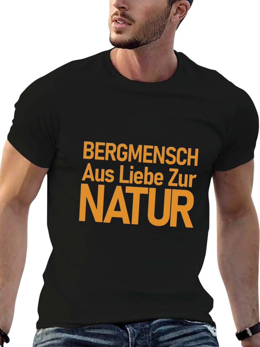 Bergmensch Nature Lover Black T-Shirt
