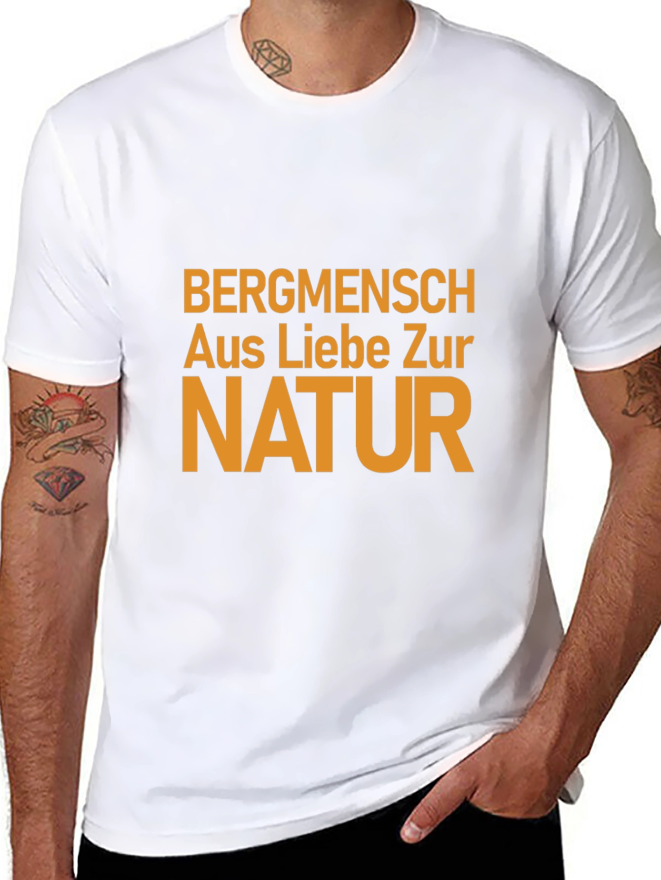Bergmensch Nature Lover Black T-Shirt