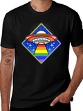 Rainbow Alien UFO T-Shirt
