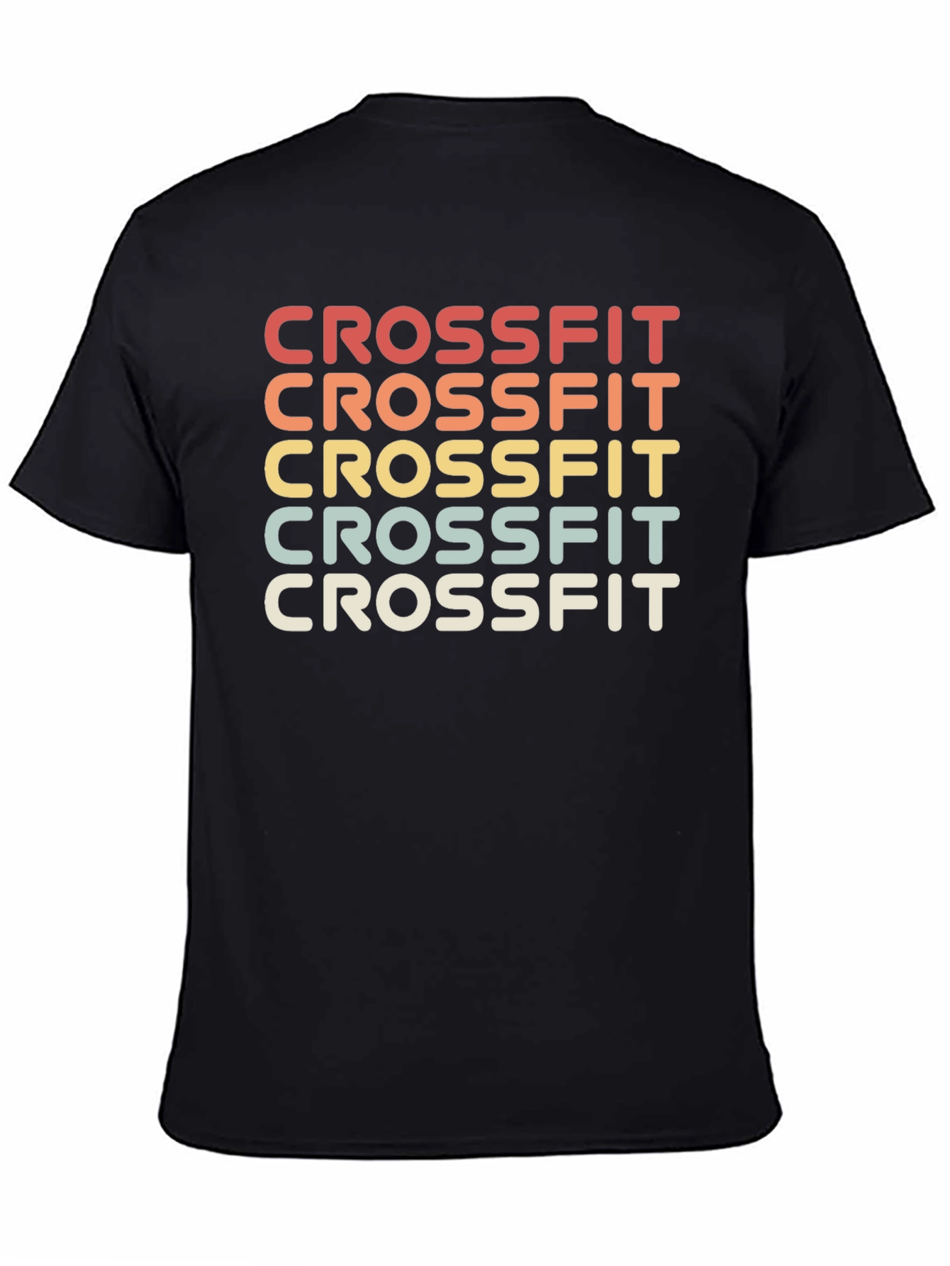 Retro CrossFit T-Shirt - Colorful Design