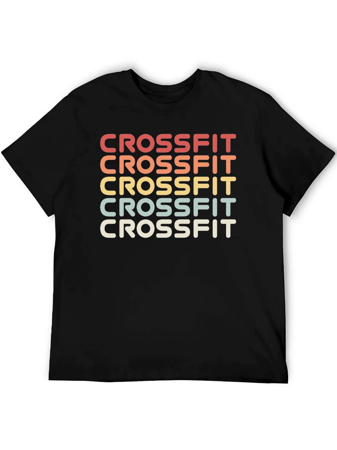 Retro CrossFit T-Shirt - Colorful Design