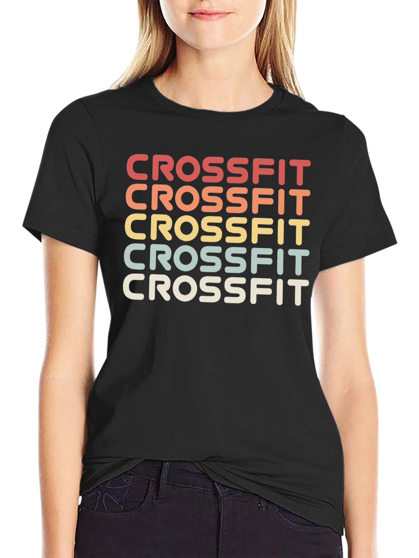 Retro CrossFit T-Shirt - Colorful Design