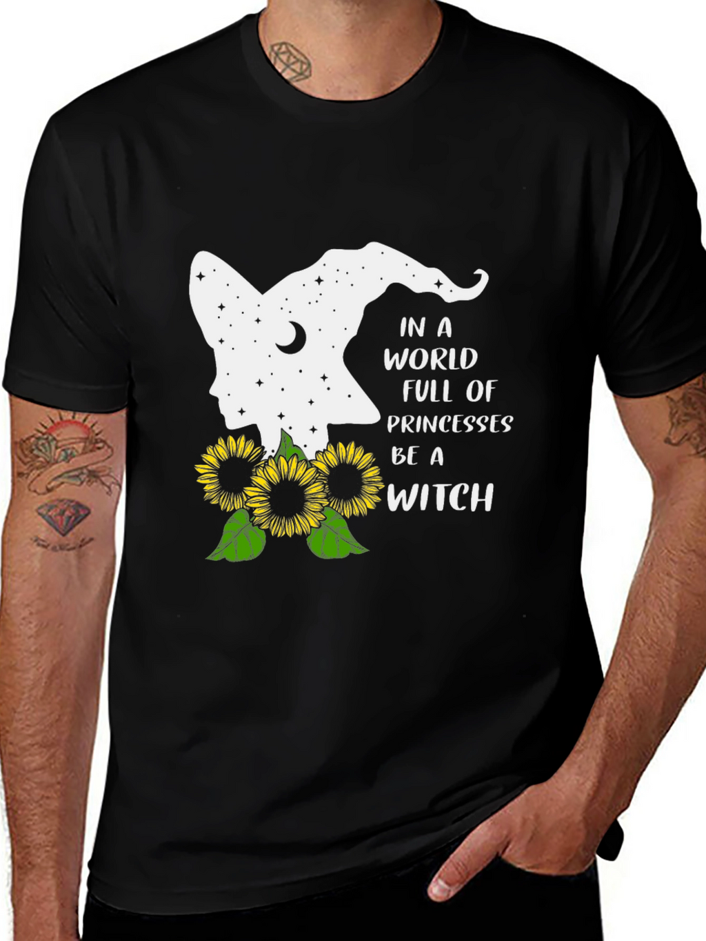 Be A Witch T-Shirt | Sunflower Design