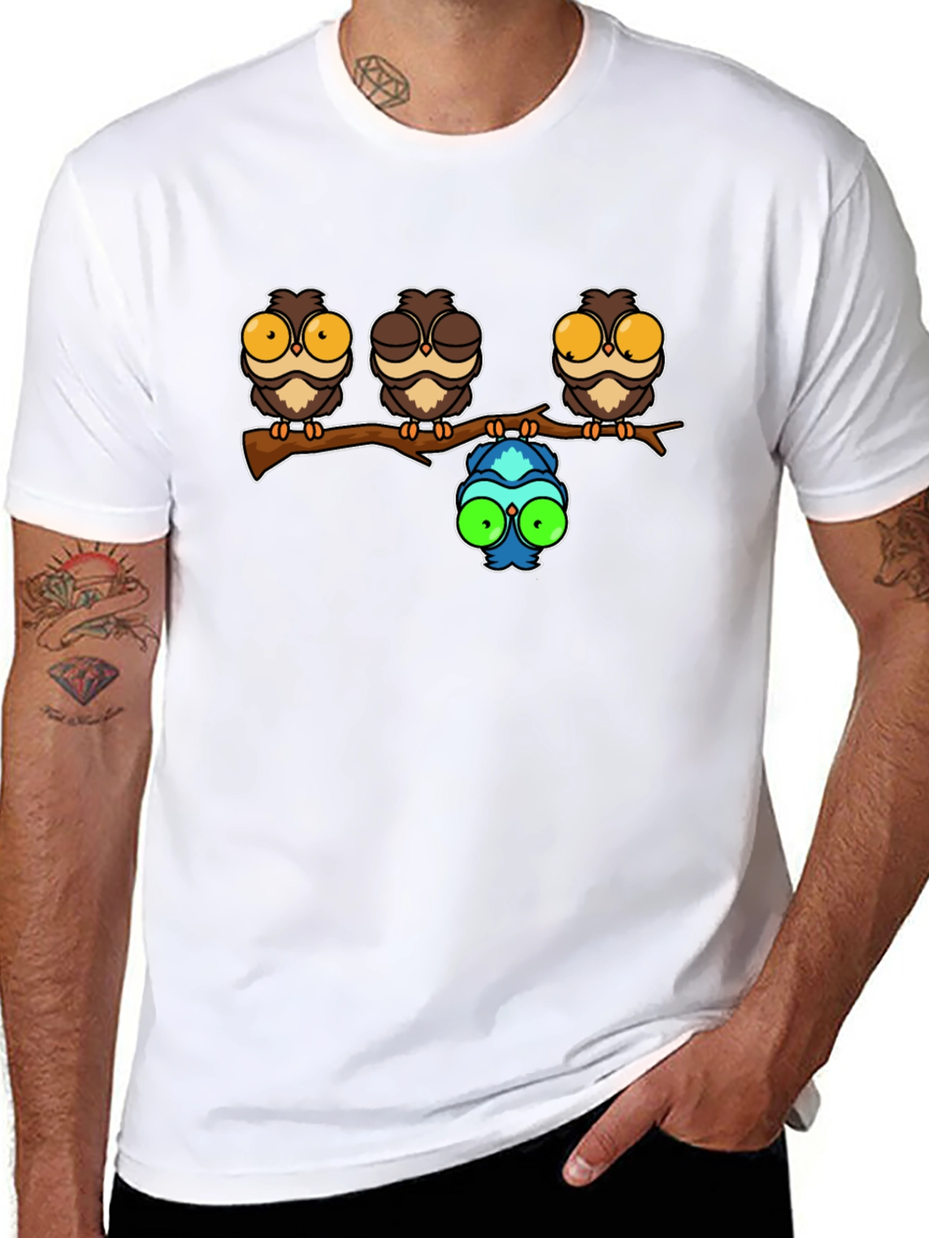 Funny Owl T-Shirt - Unique Humor Tee