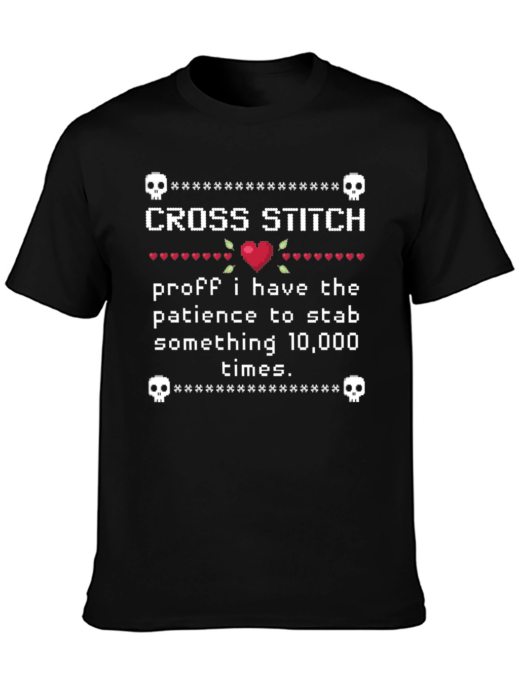 Cross Stitch Patience T-Shirt