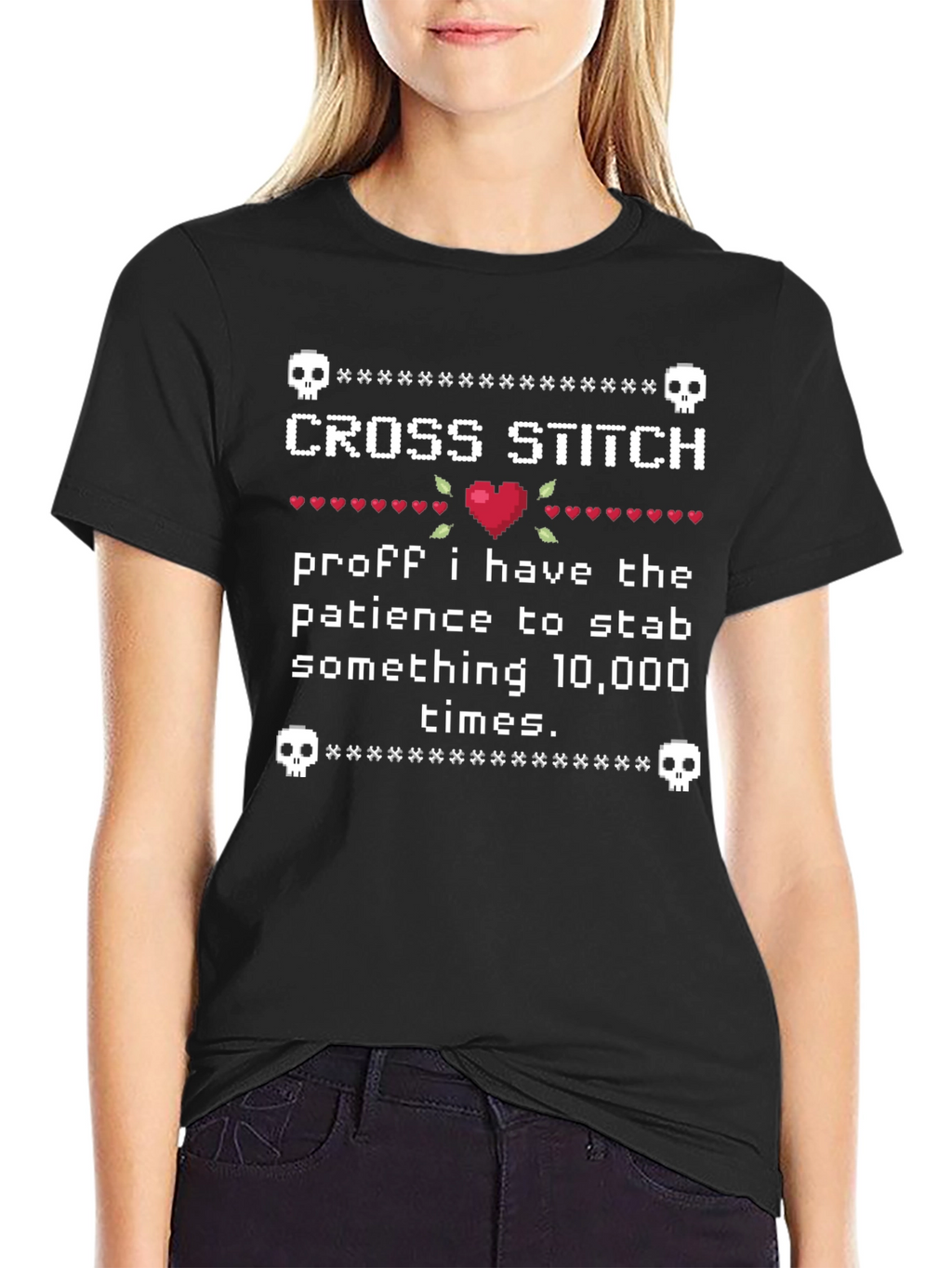 Cross Stitch Patience T-Shirt