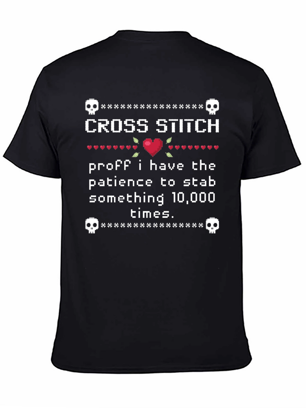 Cross Stitch Patience T-Shirt