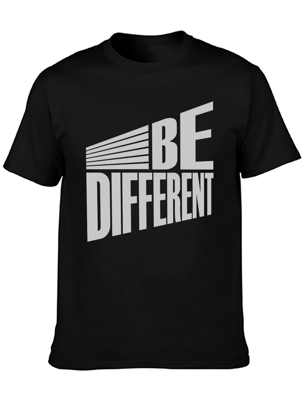 Be Different Graphic Tee - Black Cotton T-Shirt