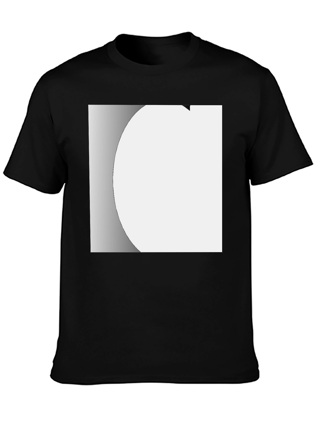 Modern Black Crew Neck T-Shirt
