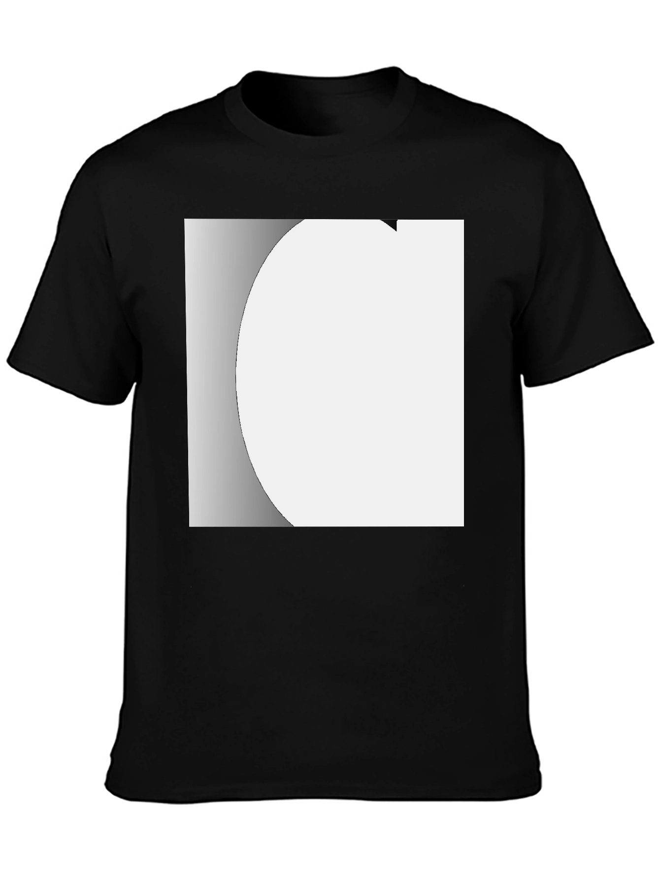 Modern Black Crew Neck T-Shirt