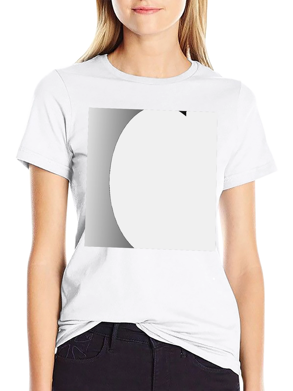 Modern Black Crew Neck T-Shirt