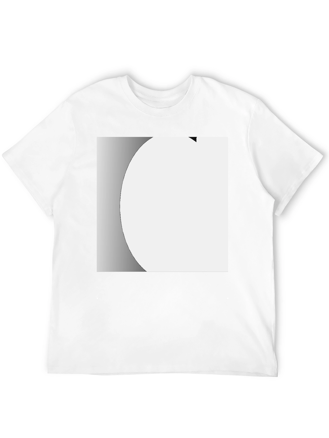 Modern Black Crew Neck T-Shirt