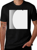 Modern Black Crew Neck T-Shirt