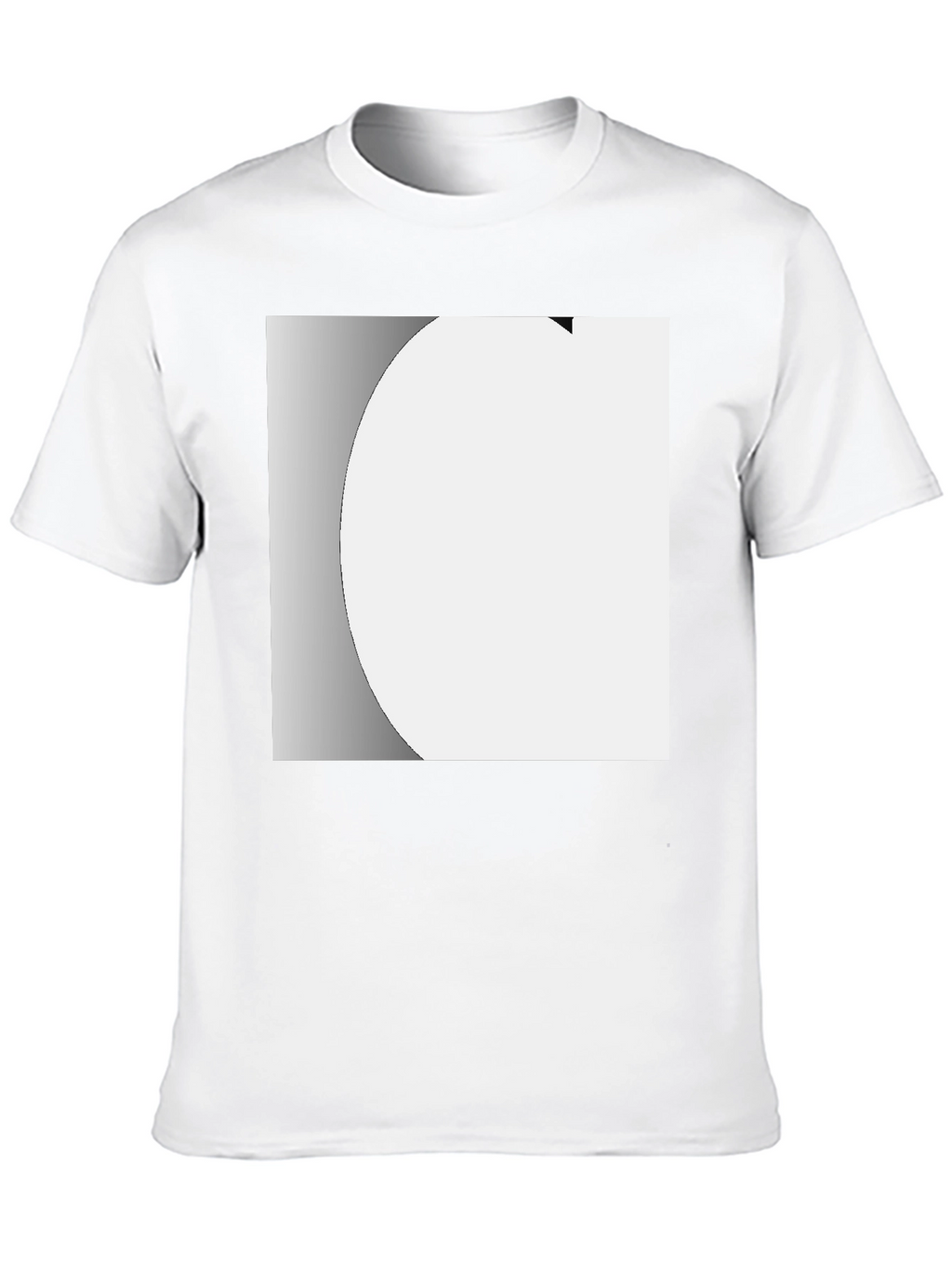 Modern Black Crew Neck T-Shirt