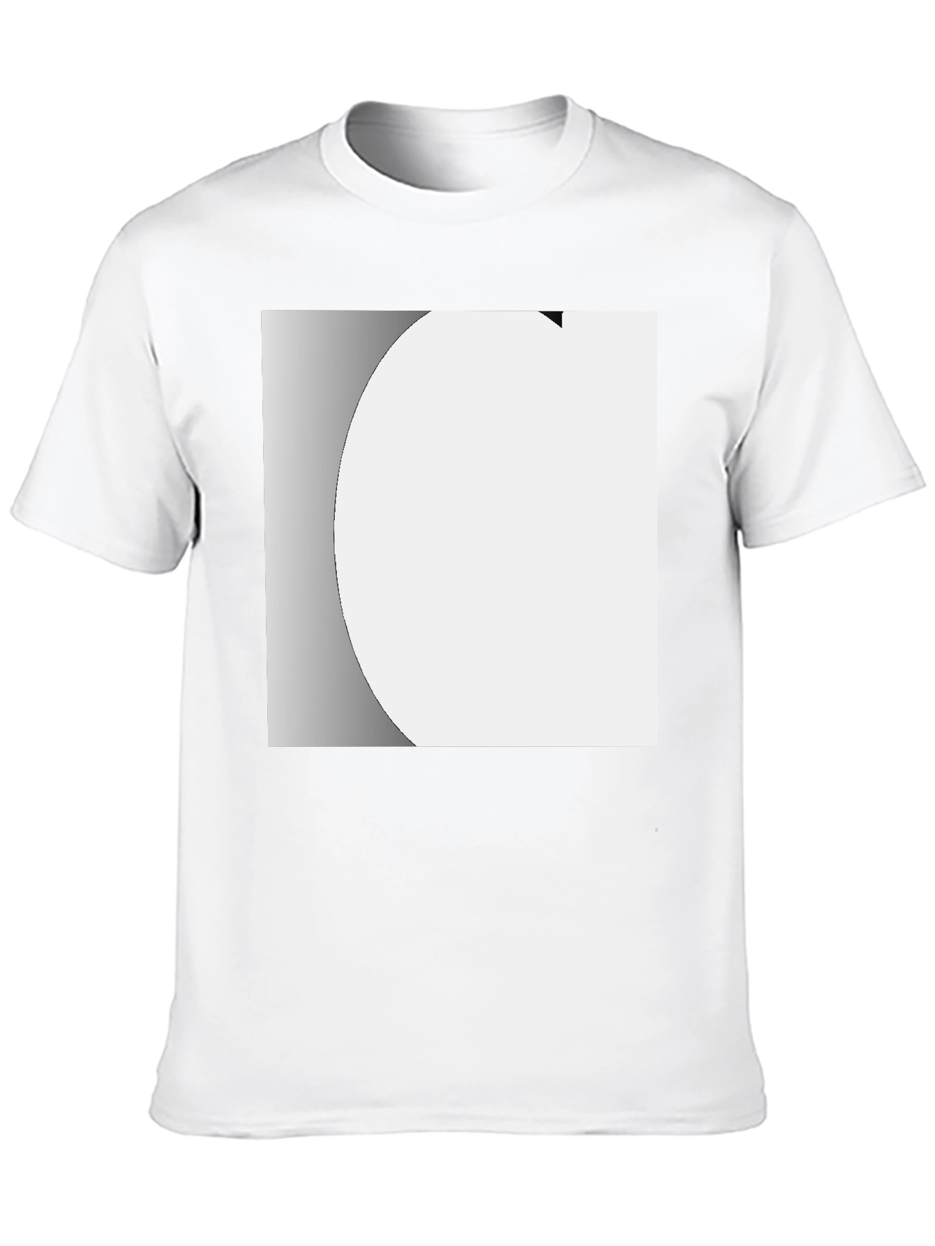 Modern Black Crew Neck T-Shirt