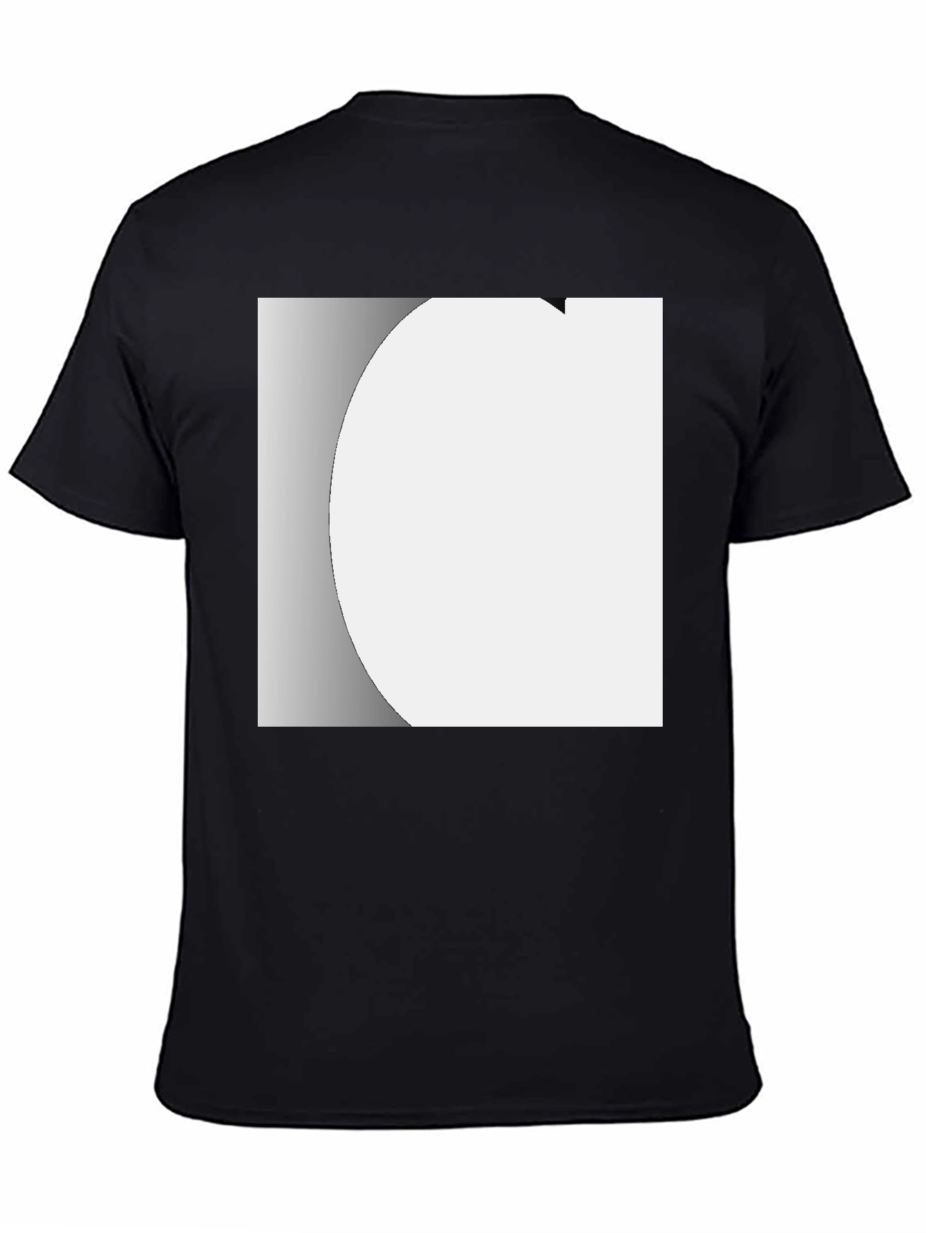 Modern Black Crew Neck T-Shirt