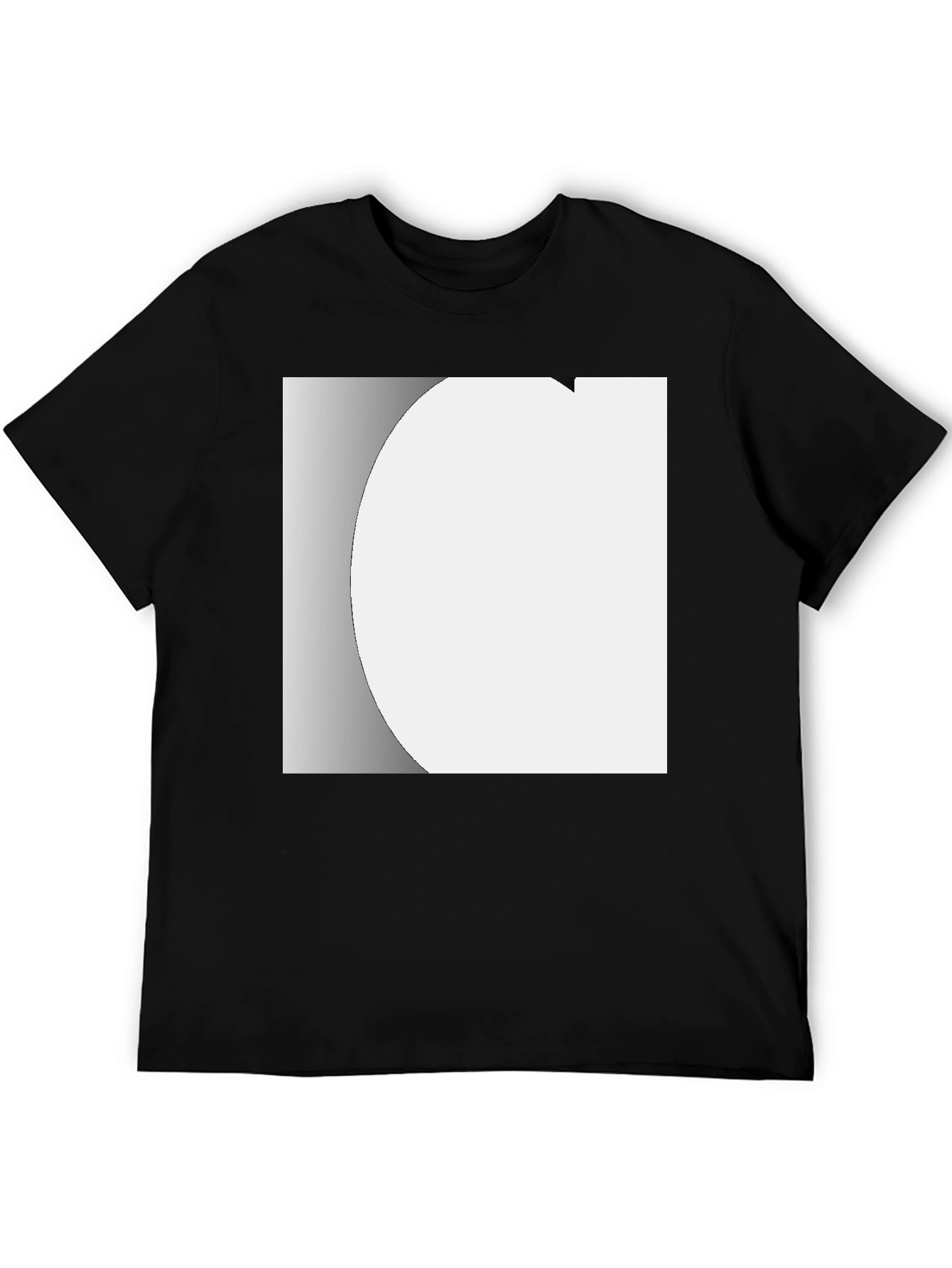 Modern Black Crew Neck T-Shirt