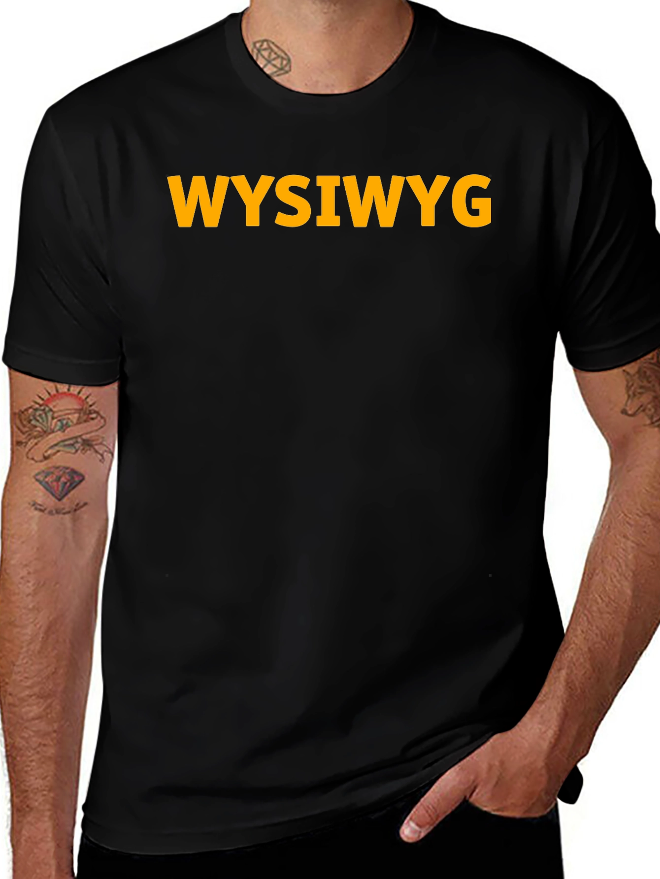 WYSIWYG Graphic T-Shirt - Black