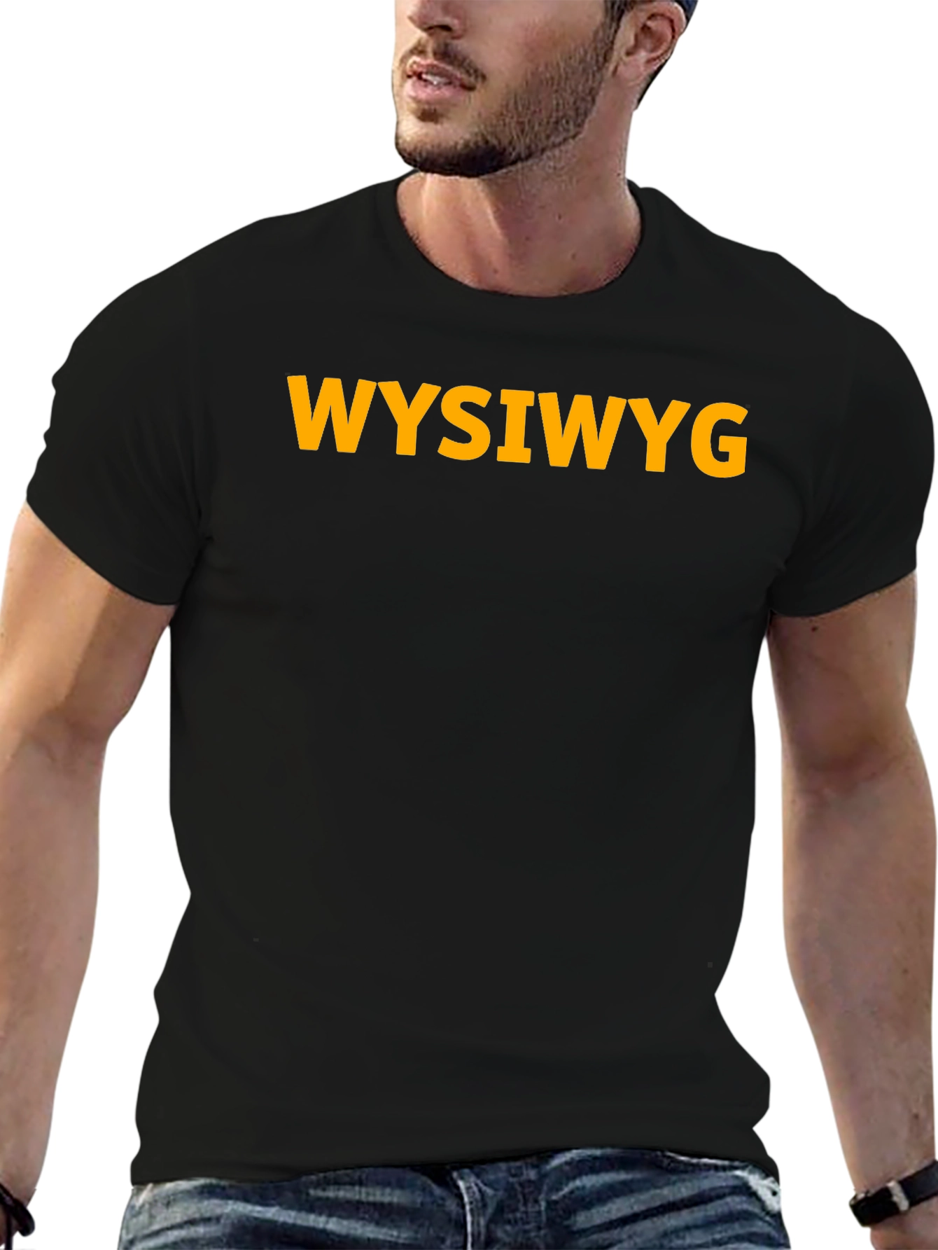 WYSIWYG Graphic T-Shirt - Black