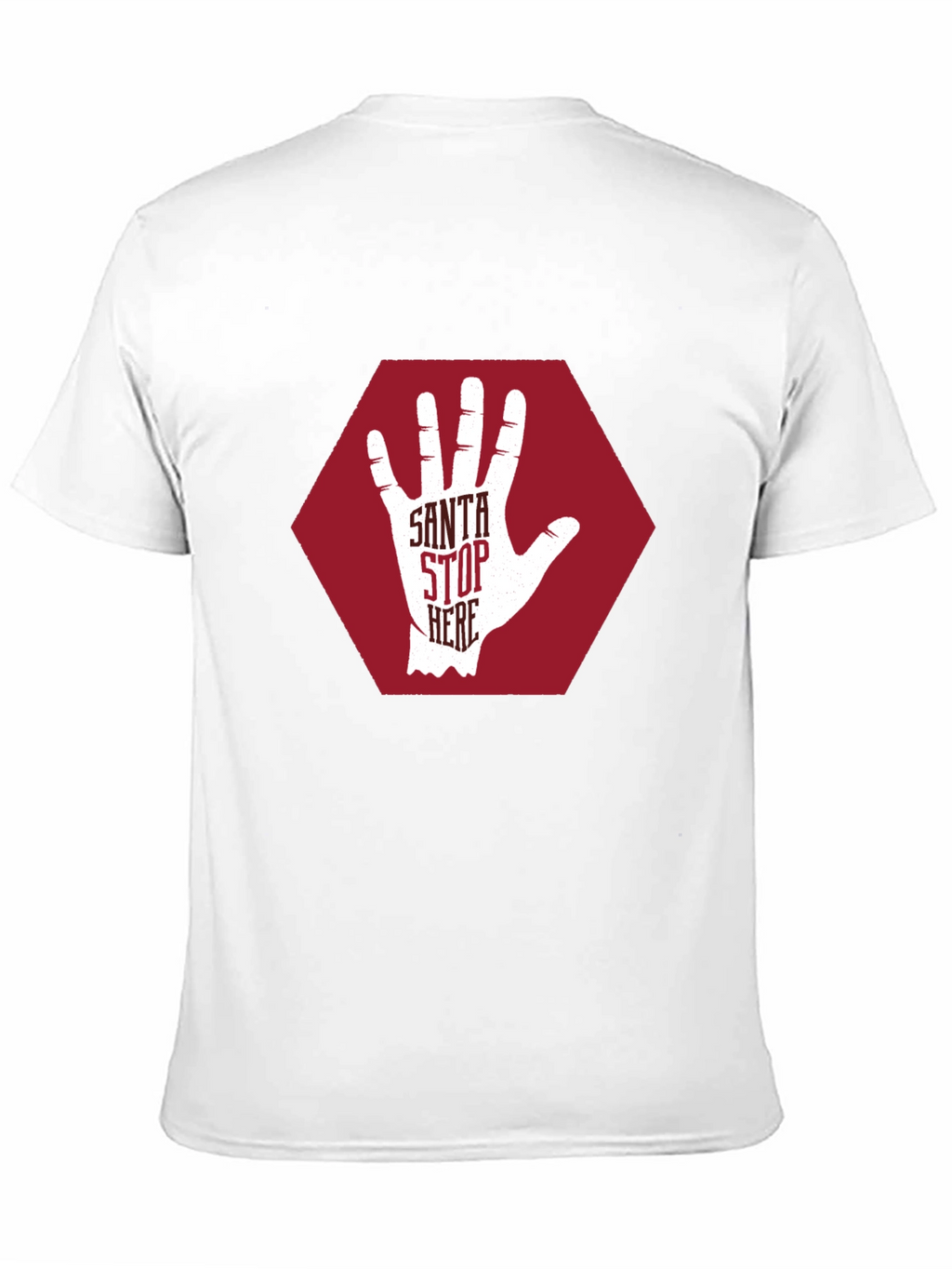 Santa Stop Here Graphic T-Shirt