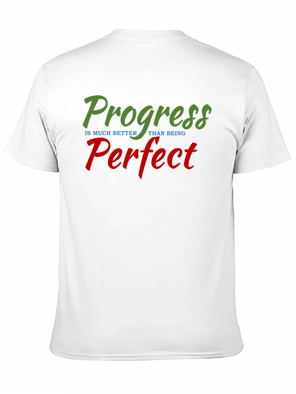 Progress Over Perfection Black T-Shirt