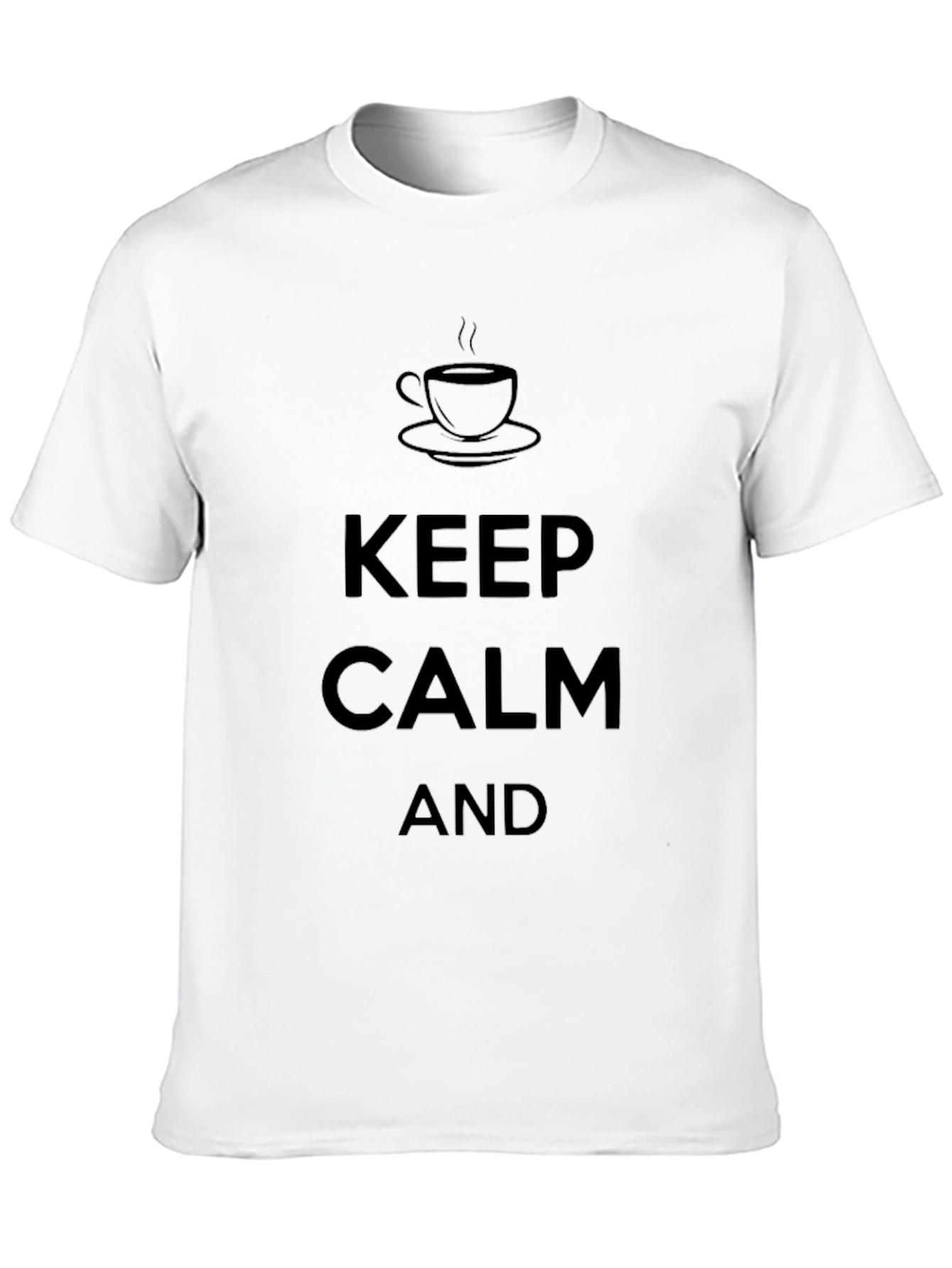 Keep Calm Coffee Black T-Shirt