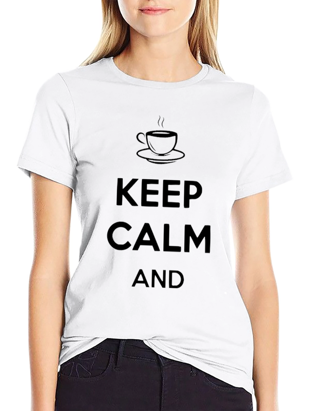 Keep Calm Coffee Black T-Shirt