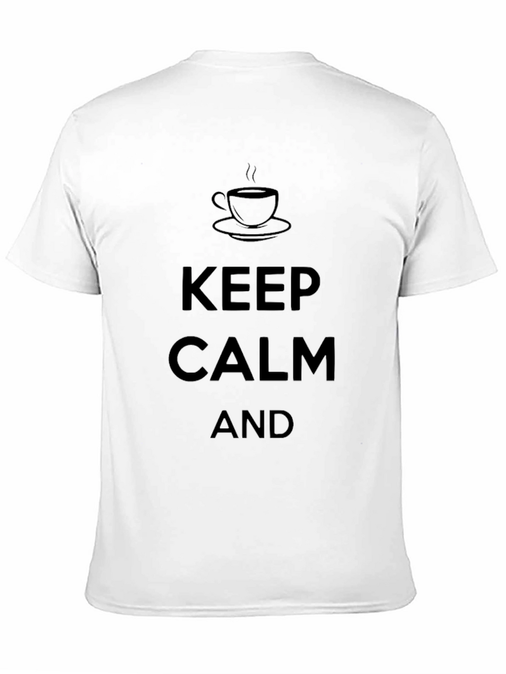 Keep Calm Coffee Black T-Shirt