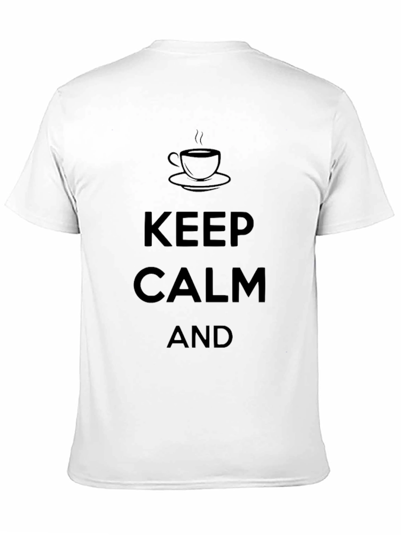 Keep Calm Coffee Black T-Shirt