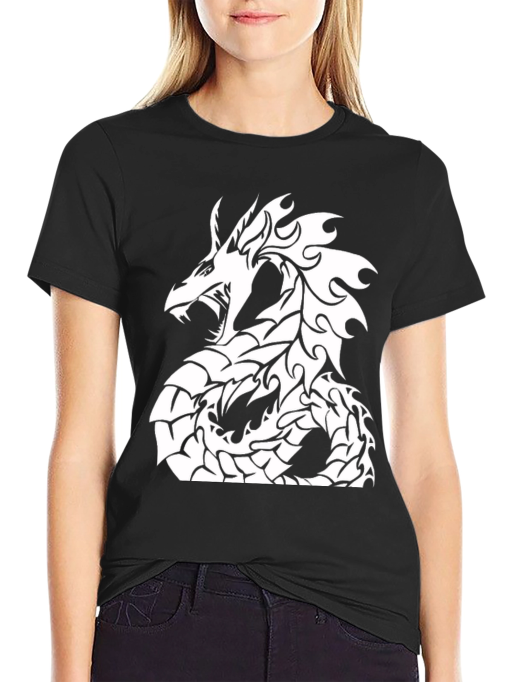 Black Dragon Graphic Tee - Stylish Casual Wear
