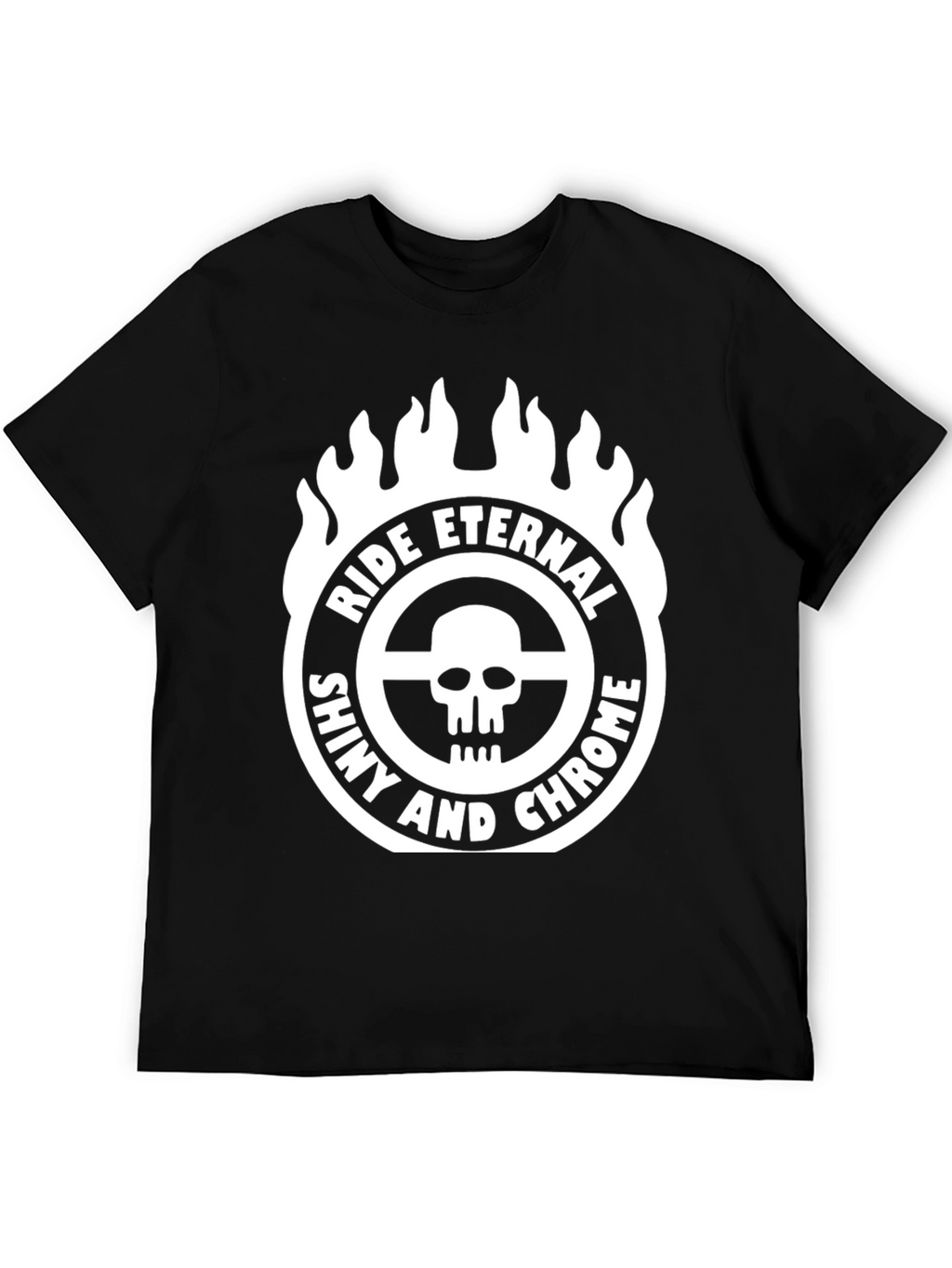 Ride Eternal Shiny and Chrome Black T-Shirt