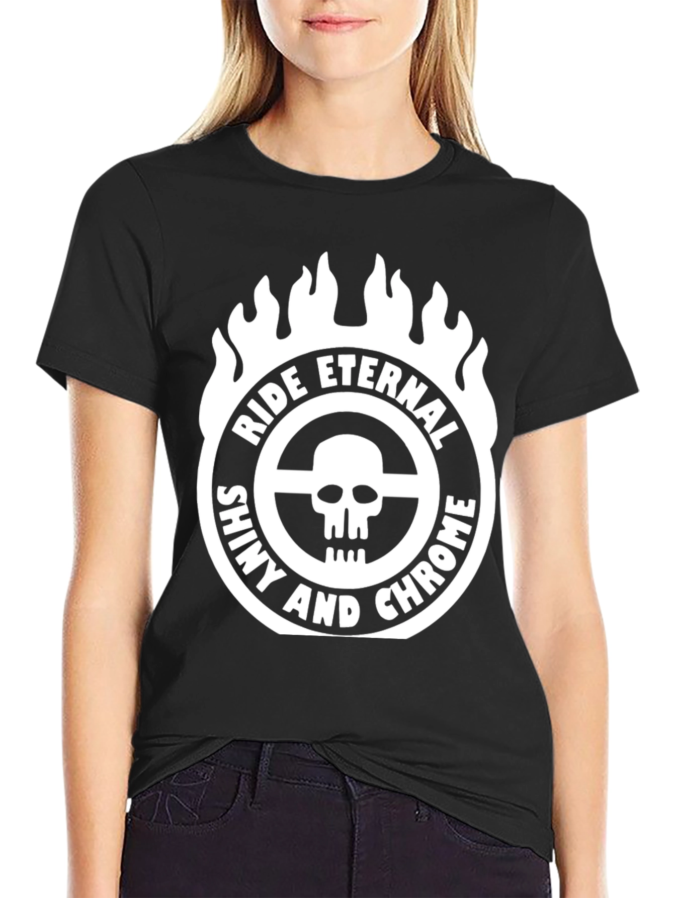 Ride Eternal Shiny and Chrome Black T-Shirt