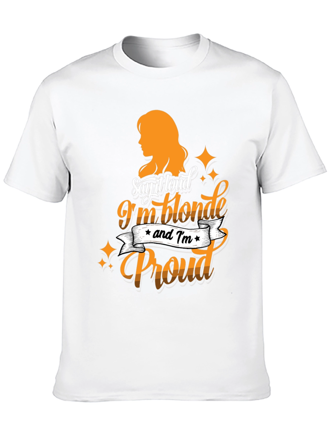 Blonde & Proud Graphic Tee - Black Cotton T-Shirt