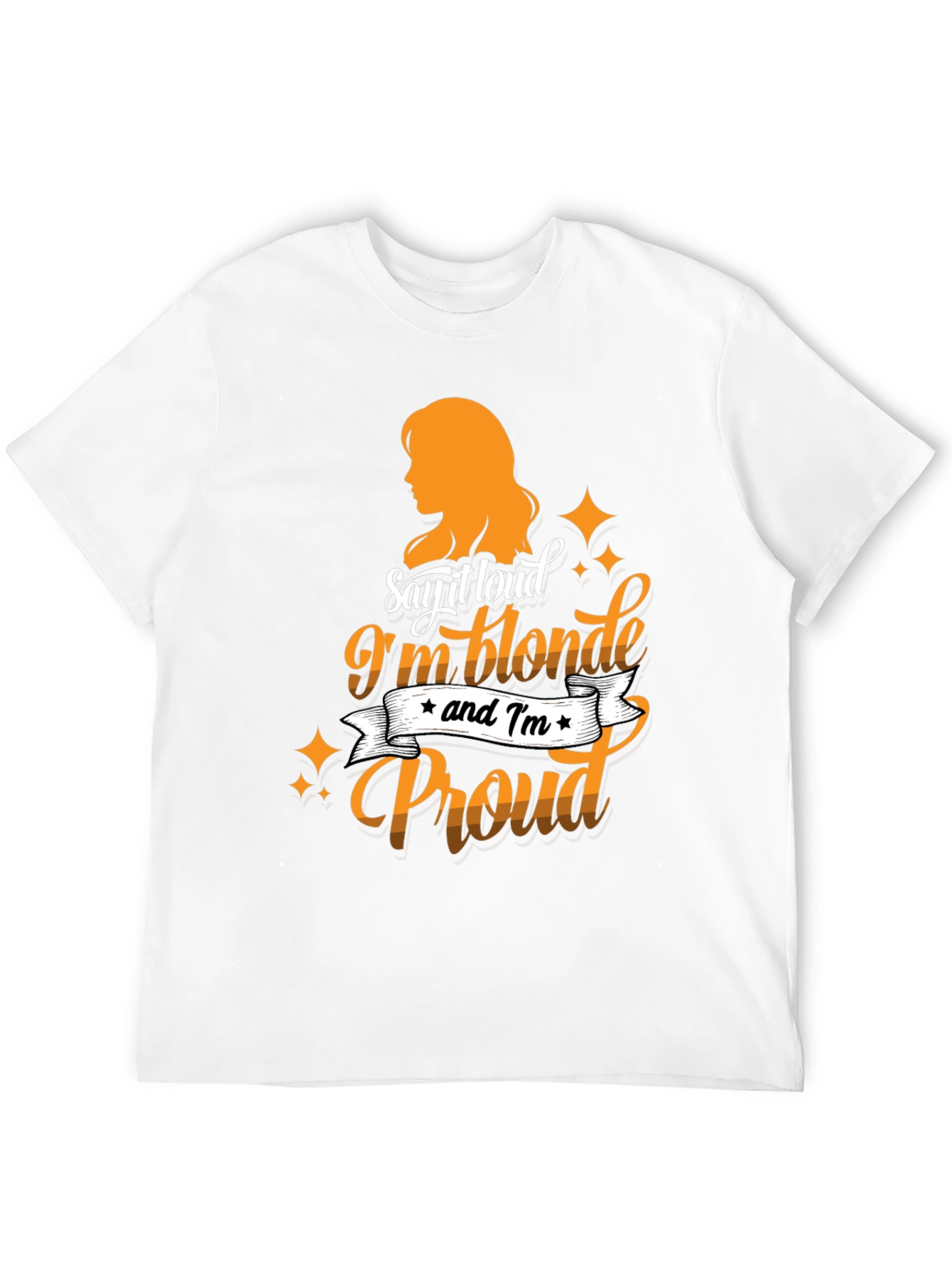 Blonde & Proud Graphic Tee - Black Cotton T-Shirt