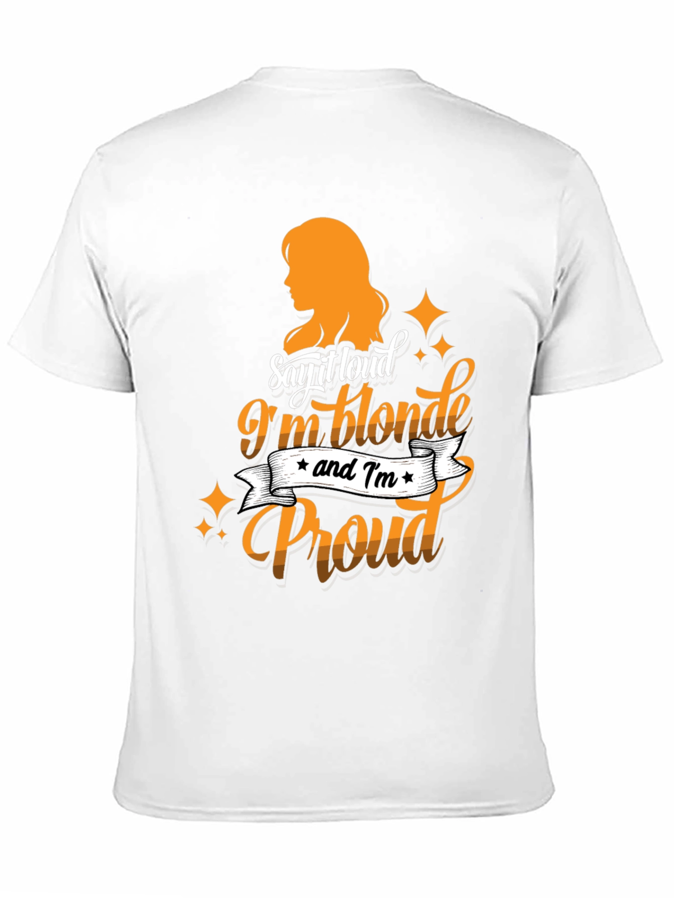 Blonde & Proud Graphic Tee - Black Cotton T-Shirt