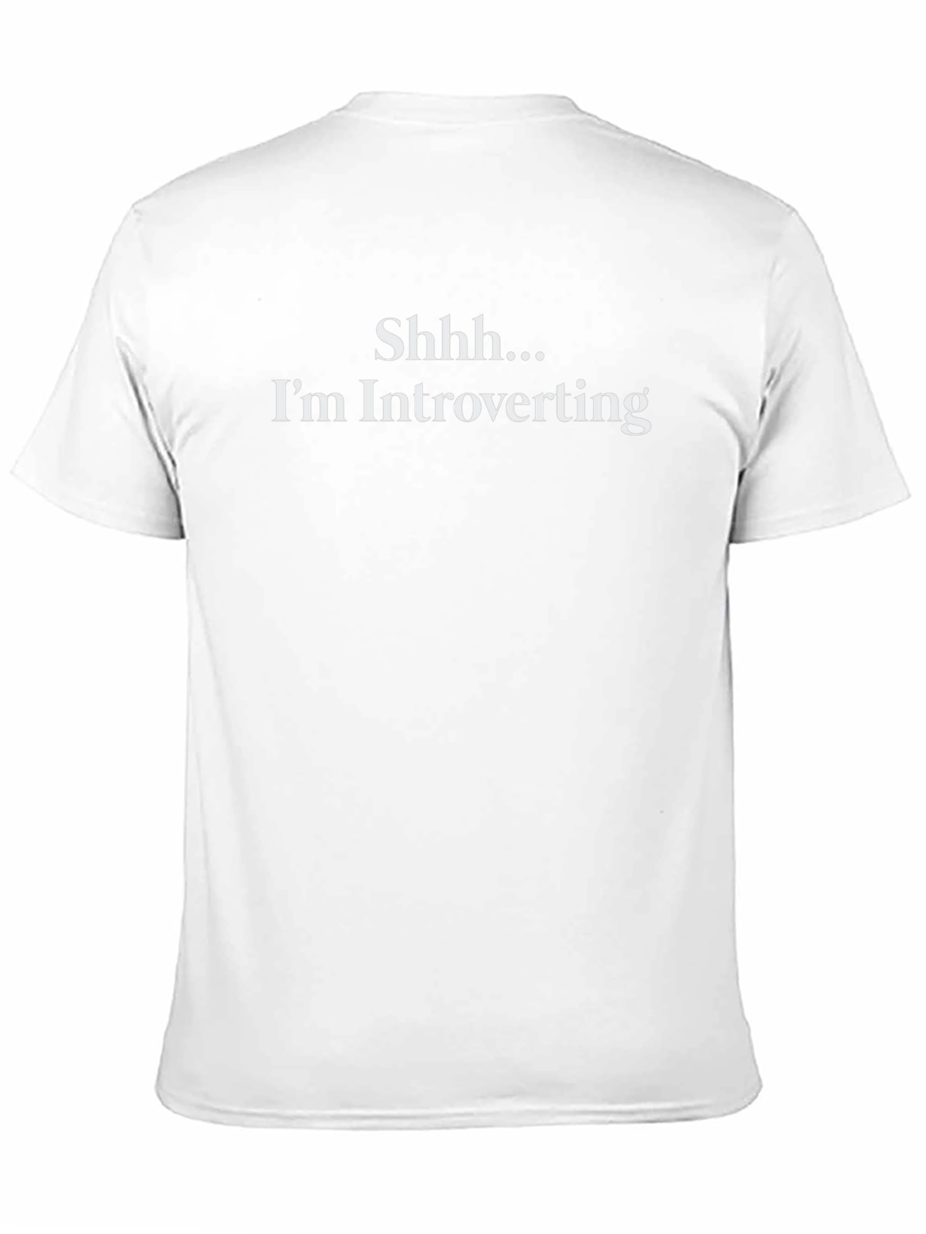 Introverting T-Shirt - Soft Black Cotton Tee