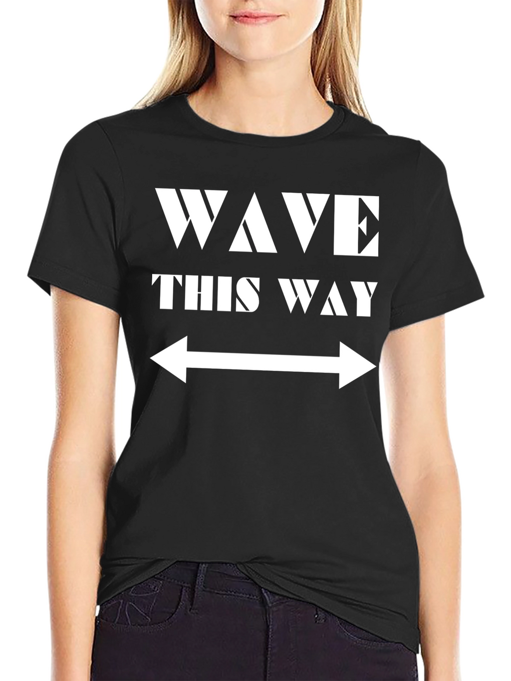 Wave This Way Graphic T-Shirt - Black