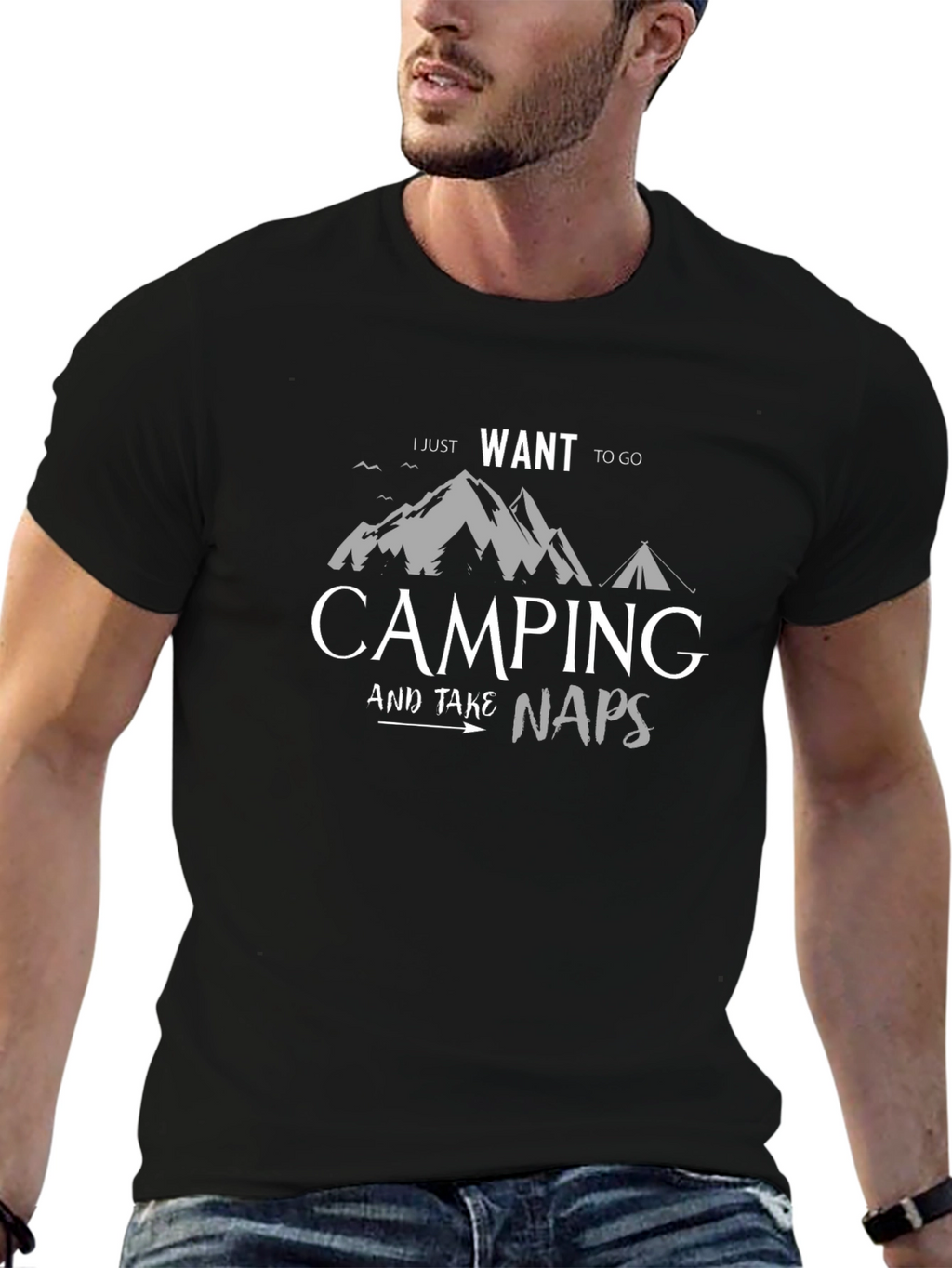 Camping & Naps Graphic T-Shirt