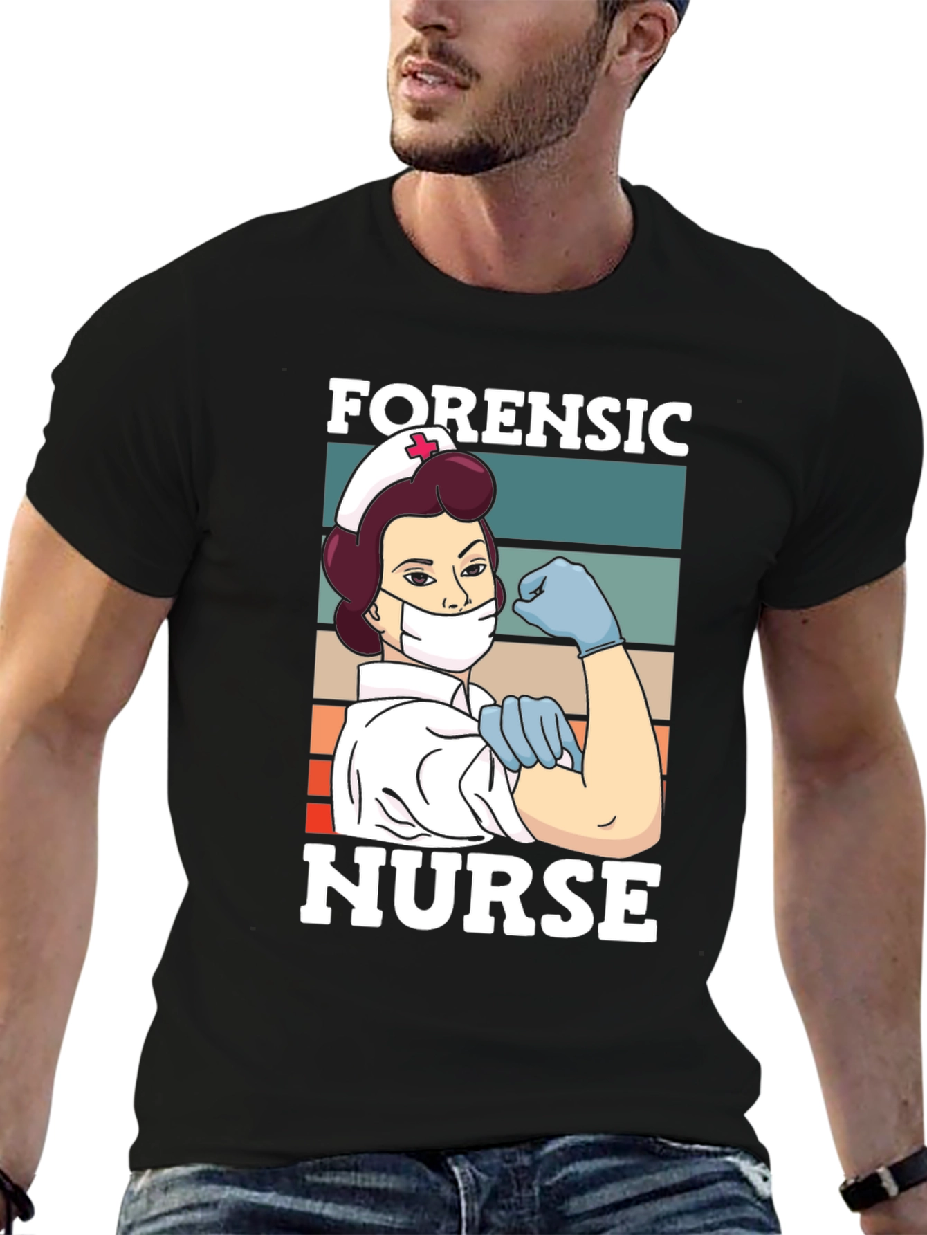Forensic Nurse T-Shirt - Vintage Retro Style