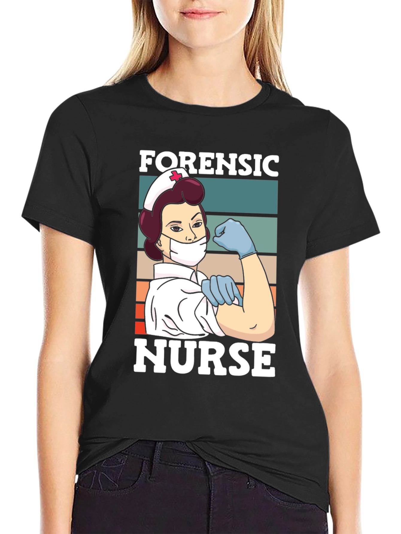 Forensic Nurse T-Shirt - Vintage Retro Style
